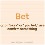 bet meaning on snapchat